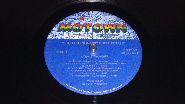 Stevie Wonder : Fulfillingness' First Finale (LP, Album, RE, RP, Gat)