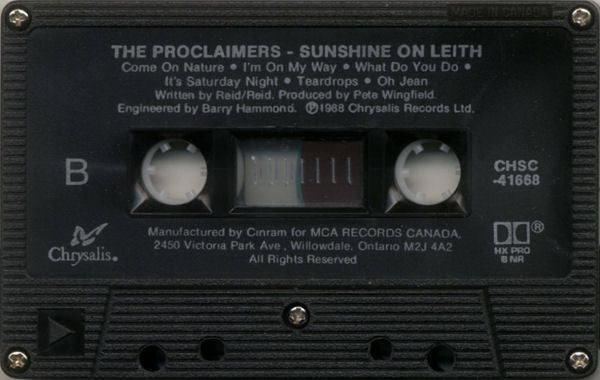 The Proclaimers : Sunshine On Leith (Cass, Album, Dol)