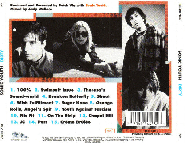 Sonic Youth : Dirty (CD, Album, RE)