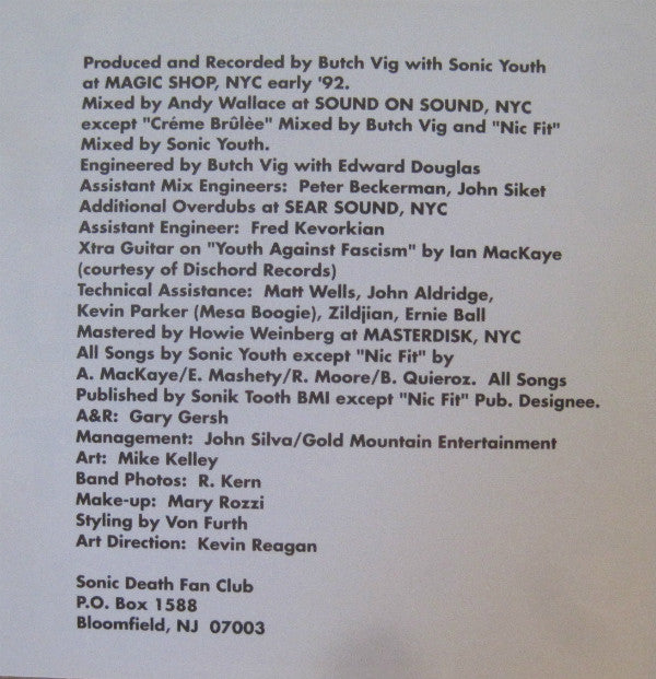 Sonic Youth : Dirty (CD, Album, RE)