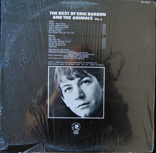 Eric Burdon And The Animals* : The Best Of Eric Burdon And The Animals – Vol. II (LP, Comp, RE)