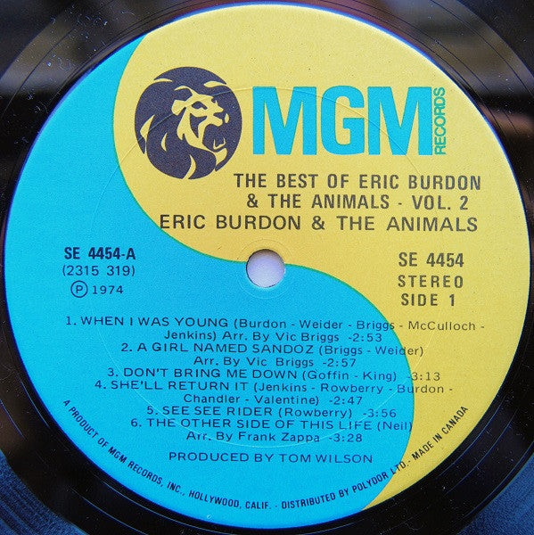 Eric Burdon And The Animals* : The Best Of Eric Burdon And The Animals – Vol. II (LP, Comp, RE)