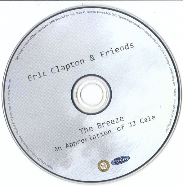 Eric Clapton & Friends : The Breeze: An Appreciation Of JJ Cale (CD, Album)