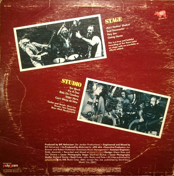 Alvin Lee & Ten Years Later : Ride On (LP, Album)