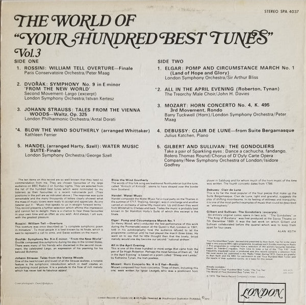 Various : The World Of Your Hundred Best Tunes Vol. 3 (LP, Comp)