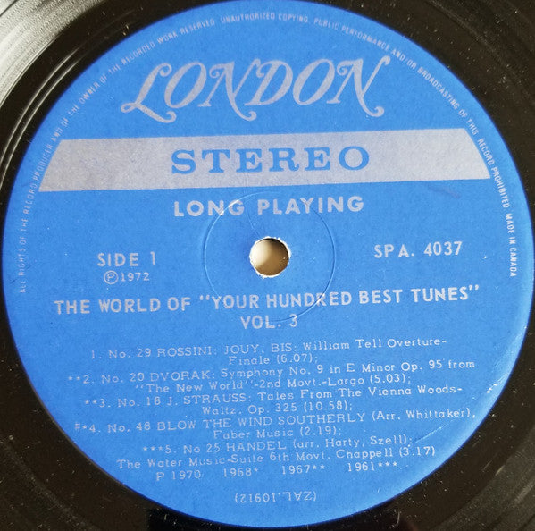 Various : The World Of Your Hundred Best Tunes Vol. 3 (LP, Comp)