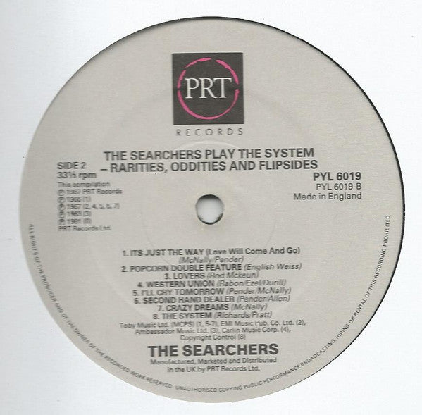 The Searchers : The Searchers Play The System - Rarities, Oddities & Flipsides (LP, Comp, Mono)