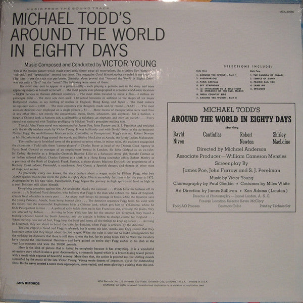 Victor Young : Michael Todd's Around The World In 80 Days - Music From The Sound Track (LP, Album, Mono, RE)