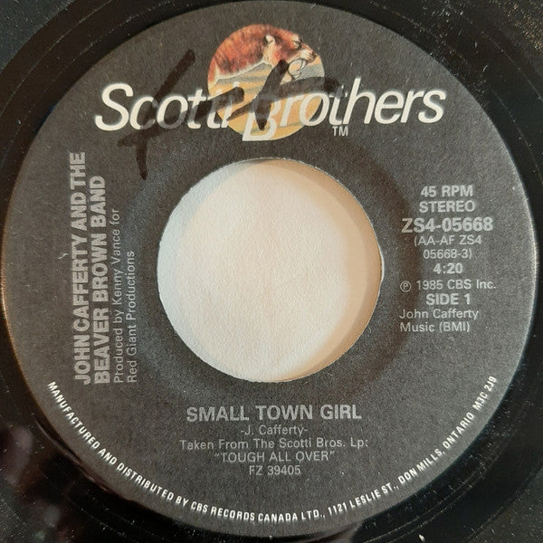 John Cafferty And The Beaver Brown Band : Small Town Girl (7", Single)