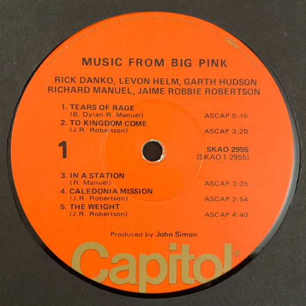 The Band : Music From Big Pink (LP, Album, RE, Win)