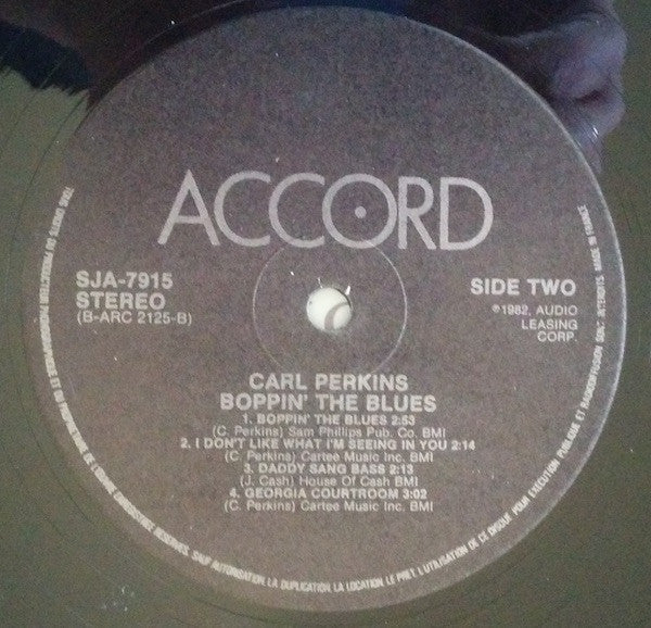 Carl Perkins : Boppin' The Blues (LP, Comp)