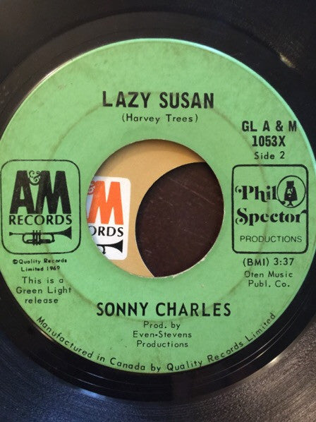 Sonny Charles : Black Pearl / Lazy Susan (7", Single)