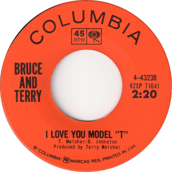 Bruce & Terry : I Love You Model "T" (7", Single)
