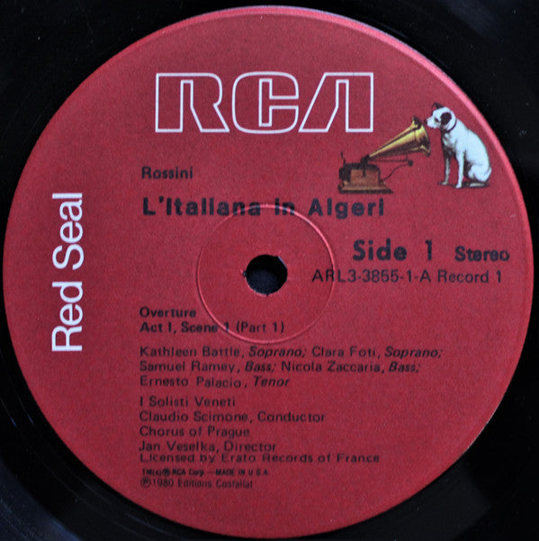 Gioacchino Rossini, Marilyn Horne, Samuel Ramey, Claudio Scimone, I Solisti Veneti : L'Italiana in Algeri (3xLP)