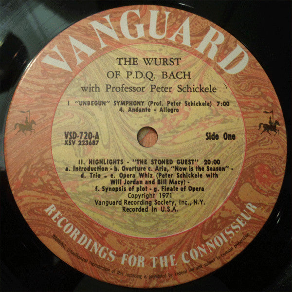 Professor Peter Schickele* : The Wurst of P.D.Q. Bach (2xLP, Comp, RE, Gat)