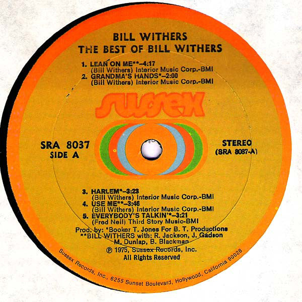 Bill Withers : The Best Of Bill Withers (LP, Comp, All)