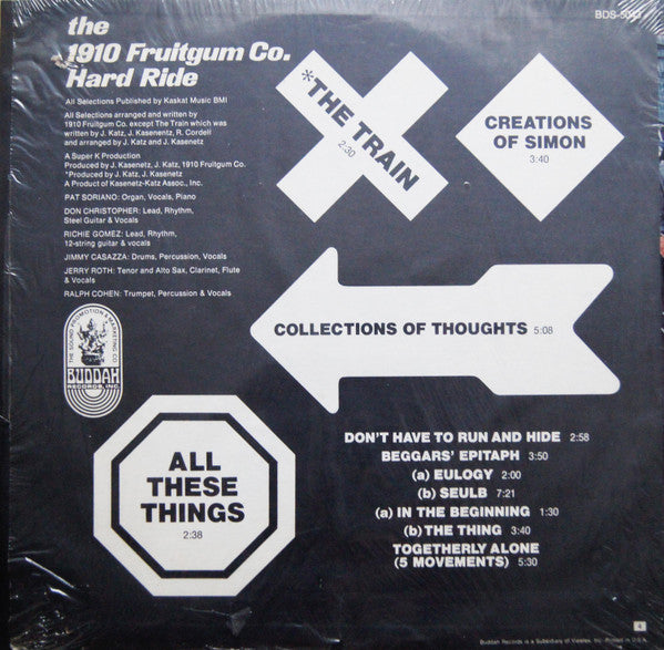 1910 Fruitgum Company : Hard Ride (LP, Album, ARP)