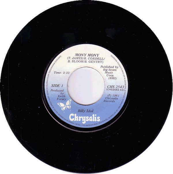 Billy Idol : Mony Mony (7", Single)