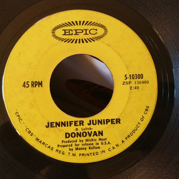 Donovan : Jennifer Juniper (7", Single)