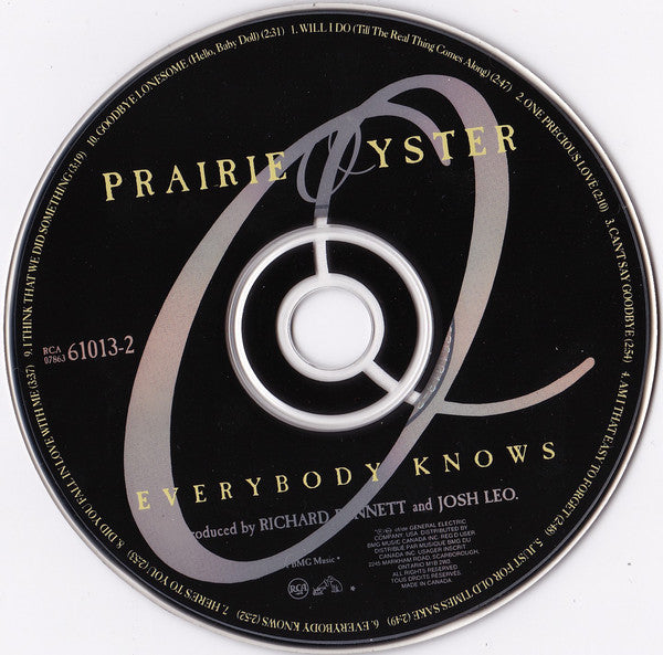 Prairie Oyster : Everybody Knows (CD, Album)