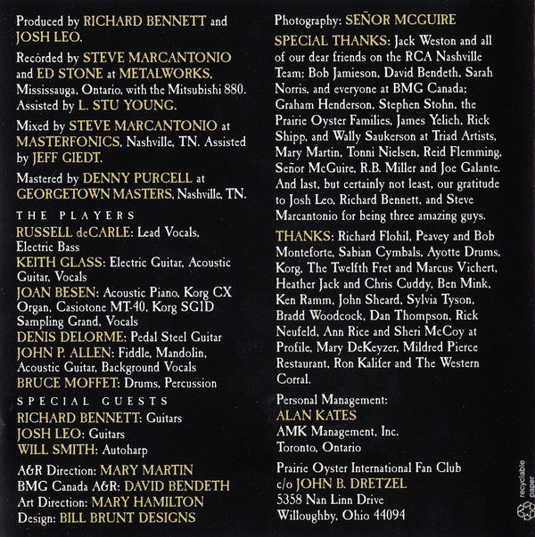 Prairie Oyster : Everybody Knows (CD, Album)