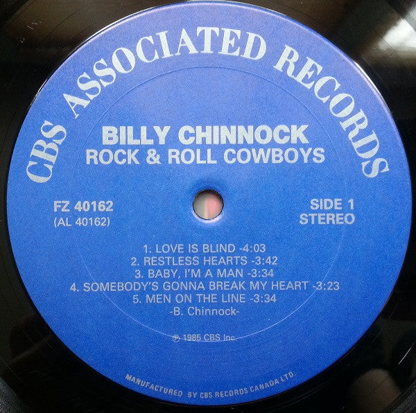 Bill Chinnock : Rock & Roll Cowboys (LP, Album)