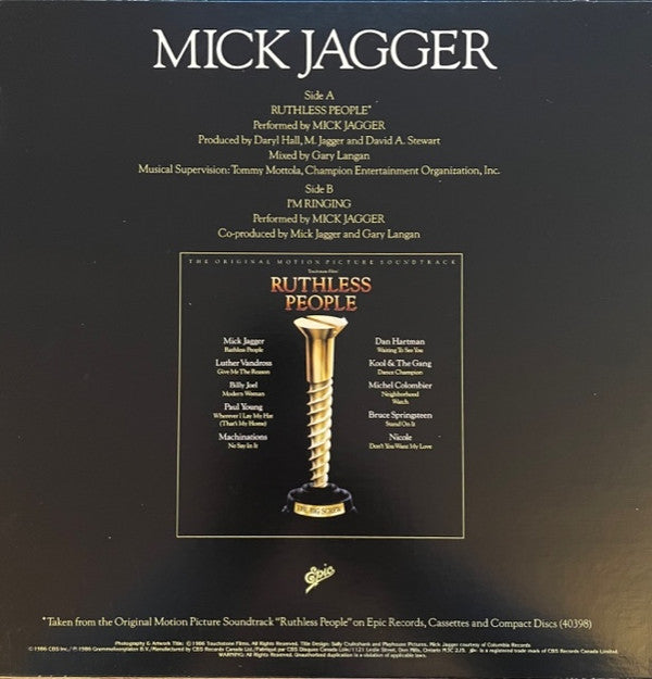 Mick Jagger : Ruthless People (12", Maxi)