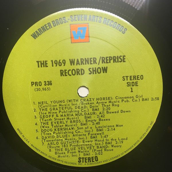Various : The 1969 Warner/Reprise Record Show (2xLP, Comp, Smplr, San)