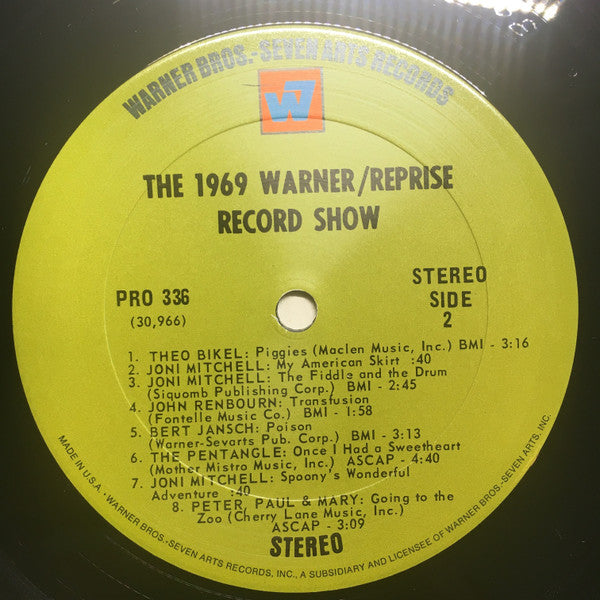 Various : The 1969 Warner/Reprise Record Show (2xLP, Comp, Smplr, San)