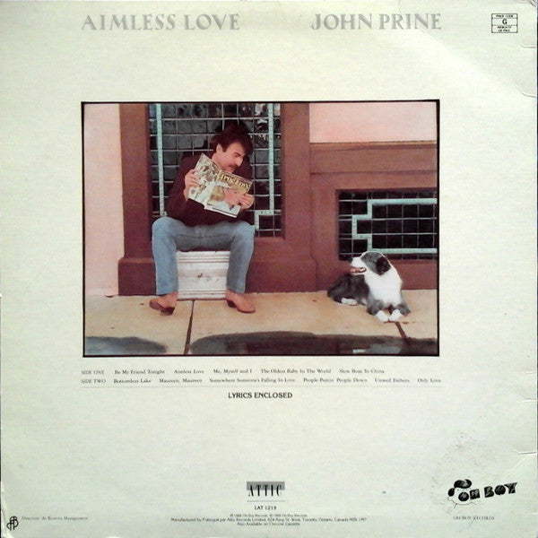 John Prine : Aimless Love (LP, Album)