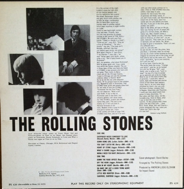 The Rolling Stones : The Rolling Stones, Now! (LP, Album, RE)