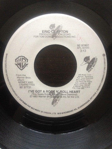 Eric Clapton : (I've Got A) Rock And Roll Heart (7", Single)
