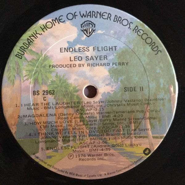 Leo Sayer : Endless Flight (LP, Album)