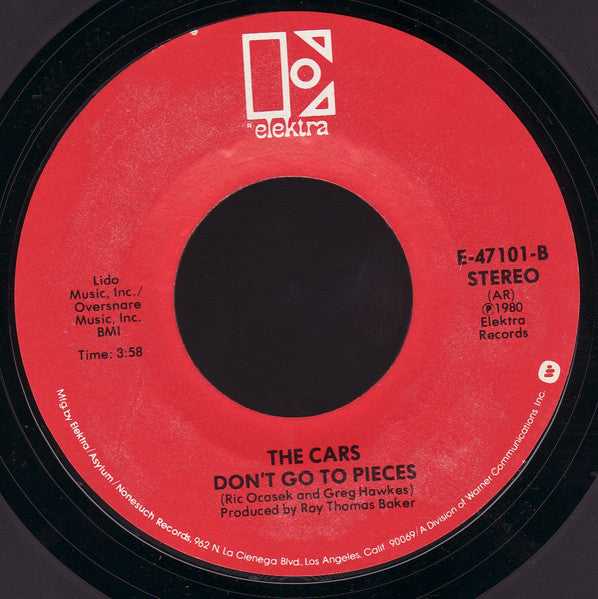 The Cars : Gimme Some Slack / Don´t Go To Pieces (7", Single)