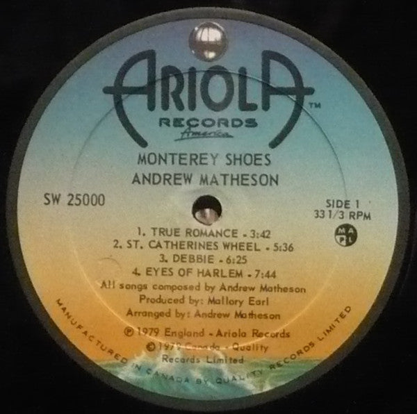 Andrew Matheson : Monterey Shoes (LP, Album)