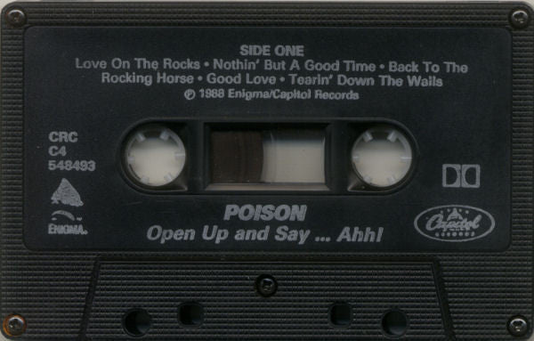Poison (3) : Open Up And Say ...Ahh! (Cass, Album, Club, Dol)