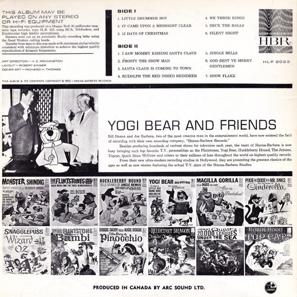 Pebbles & Bamm-Bamm : Hanna-Barbera Presents Pebbles & Bamm-Bamm Singing Songs Of Christmas (LP, Mono)