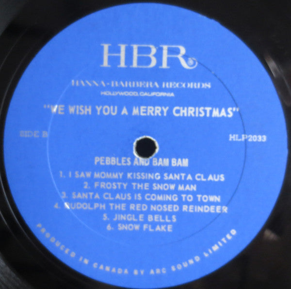 Pebbles & Bamm-Bamm : Hanna-Barbera Presents Pebbles & Bamm-Bamm Singing Songs Of Christmas (LP, Mono)