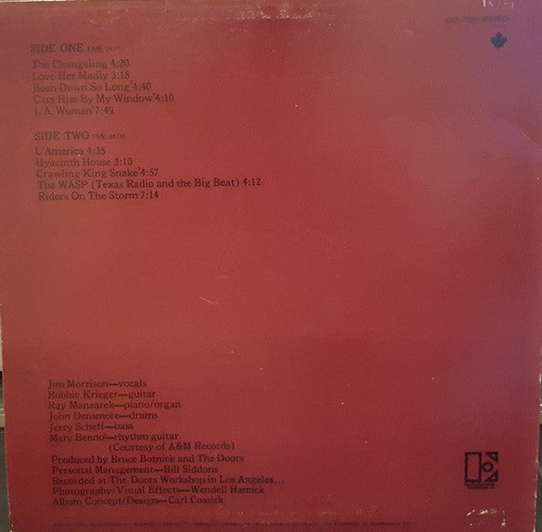 The Doors : L.A. Woman (LP, Album, RE, Imp)