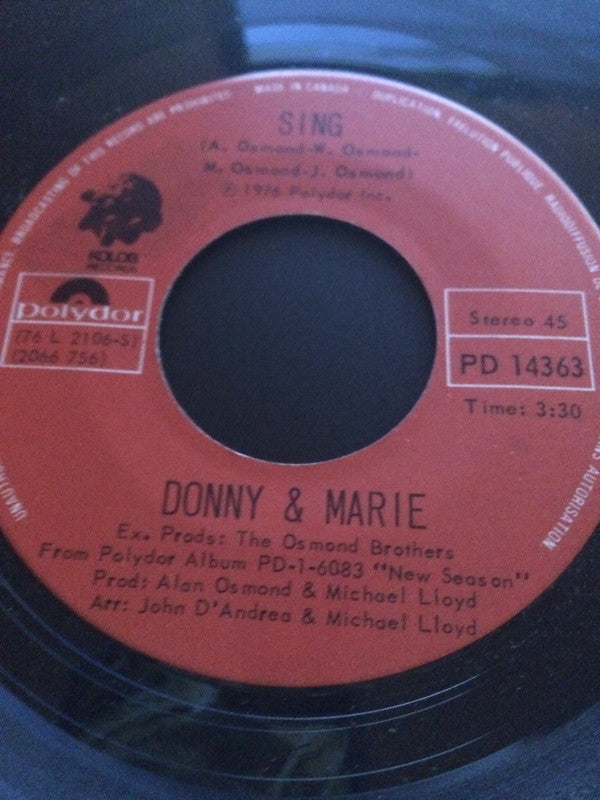 Donny & Marie Osmond : Ain't Nothing Like The Real Thing (7", Single)