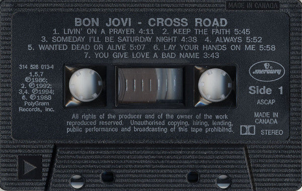 Bon Jovi : Cross Road (Cass, Comp, Dol)