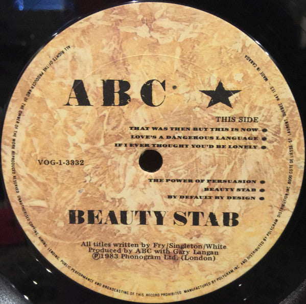 ABC : Beauty Stab (LP, Album)