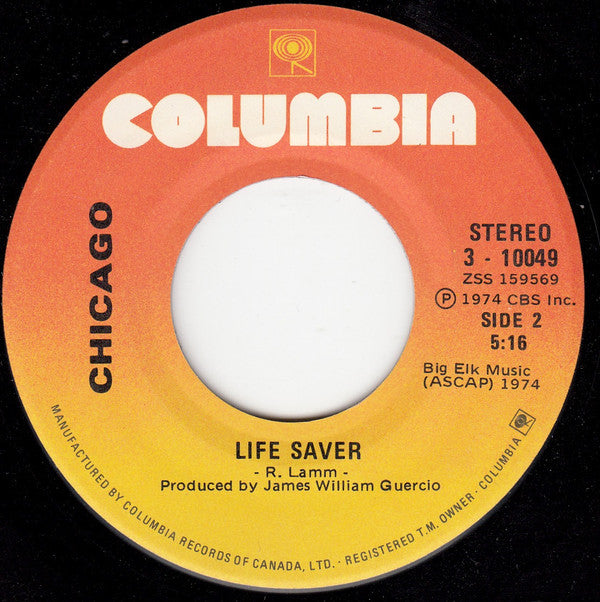 Chicago (2) : Wishing You Were Here (7", Single)