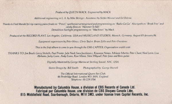 Queen : The Works (Cass, Album, Club)