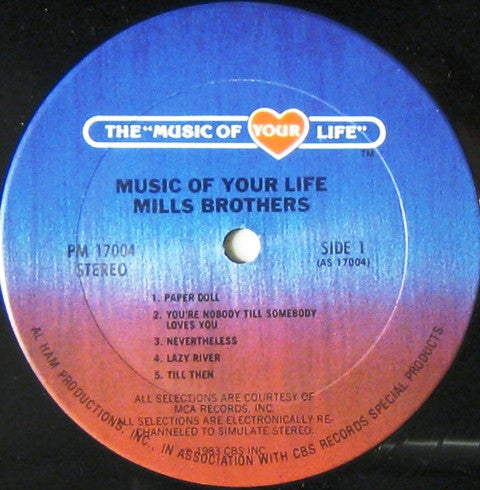 The Mills Brothers : Music Of Your Life (LP, Comp)