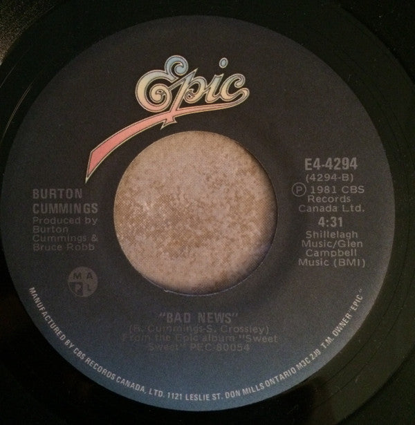 Burton Cummings : Mother Keep Your Daughters In (7")