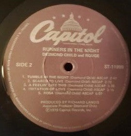 Desmond Child And Rouge : Runners In The Night (LP, Album)
