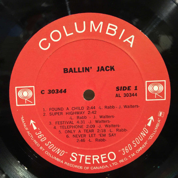 Ballin' Jack : Ballin' Jack (LP, Album)