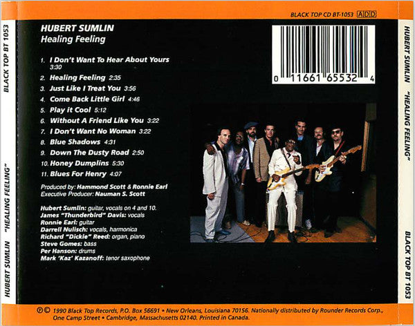 Hubert Sumlin Featuring James "Thunderbird" Davis, Ronnie Earl, Darrell Nulisch : Healing Feeling (CD, Album)