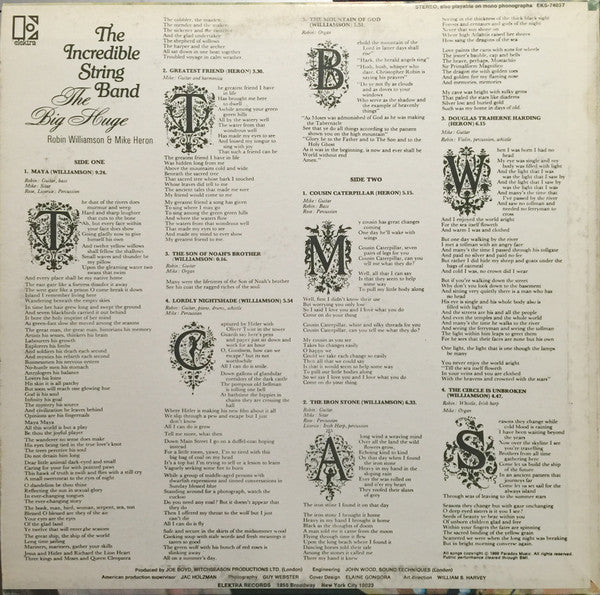 The Incredible String Band : The Big Huge (LP, Album)